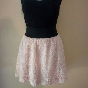Rose Detailed Skater Skirt